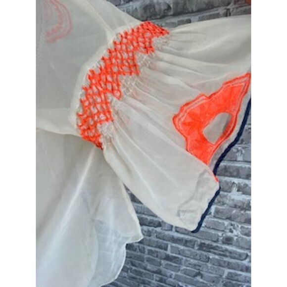 PLENTY BY TRACY REESE HOUSTONIAN PEASANT SILK BLOUSE SIZE M - Picture 4 of 7